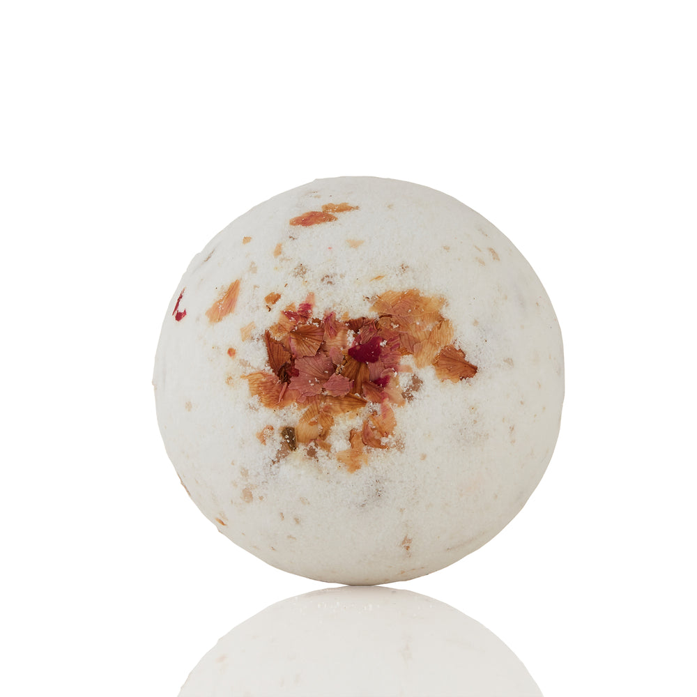 Rose Bath Bomb With Dried Herbs